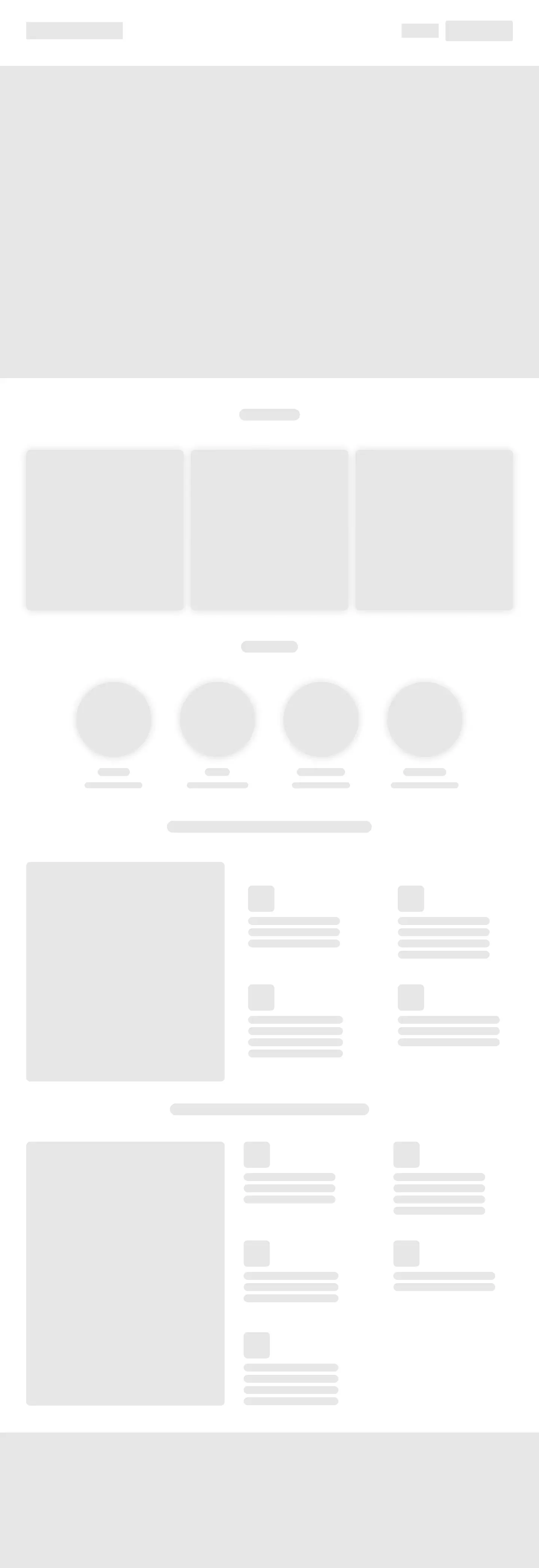 hockey match website home page wireframe design