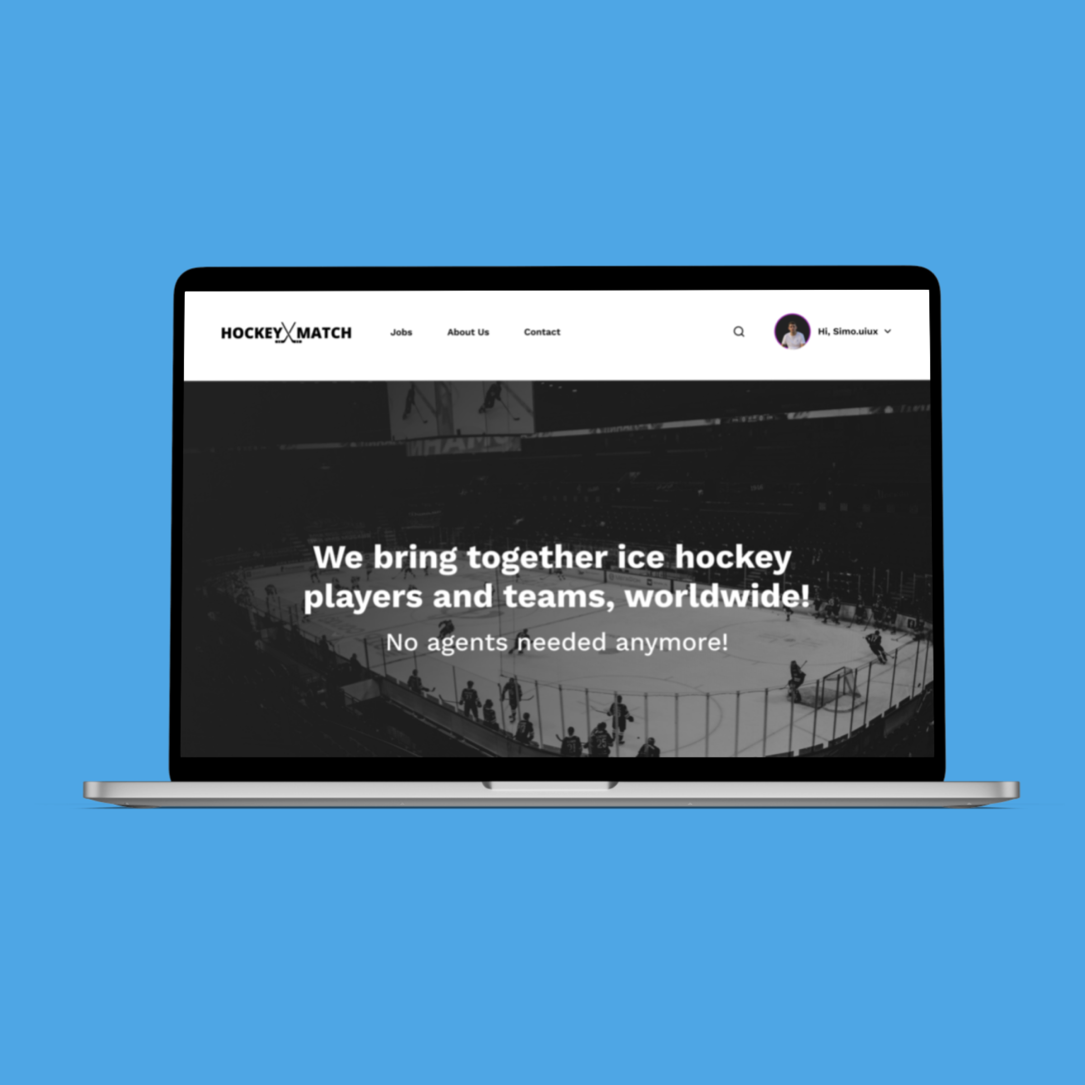 Hockey Match website design