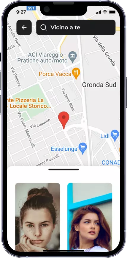 social map app map view design